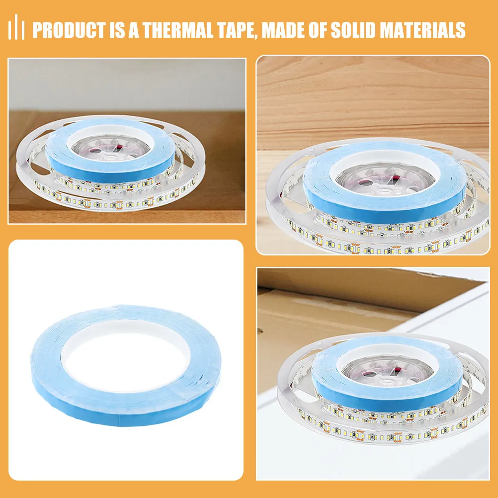 Thermal Double-Sided Tape 1 Roll 15Mm Width High Adhesion Thermal Conductive Tape for Heat Sink Cooling Electronic Components