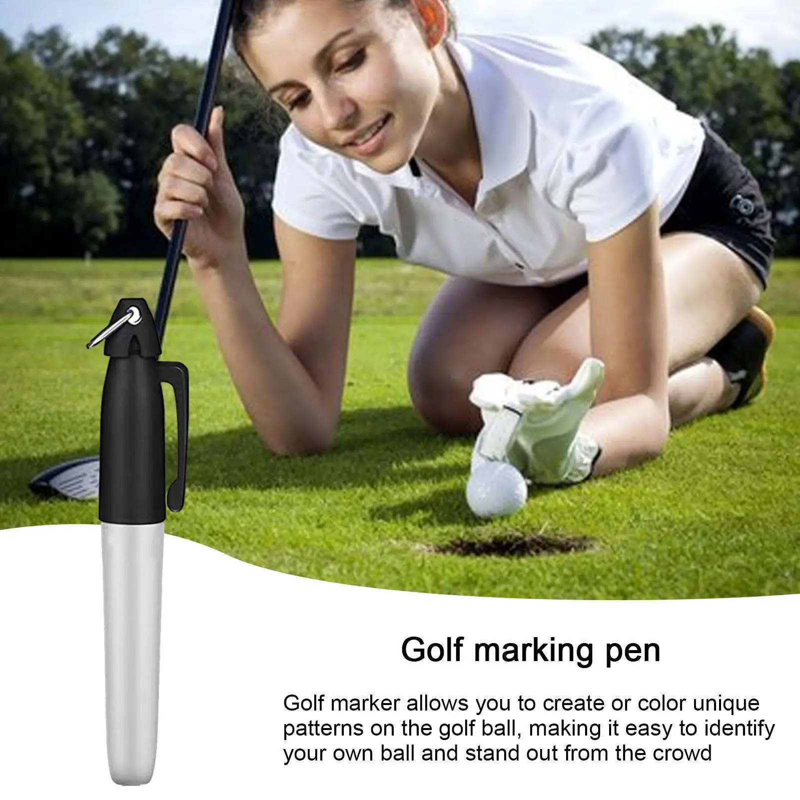 Golf Ball Marker Pen Golf Marker For Ball High Precision portable Easy to use durable Stencils Golf Ball Line Marker Tools
