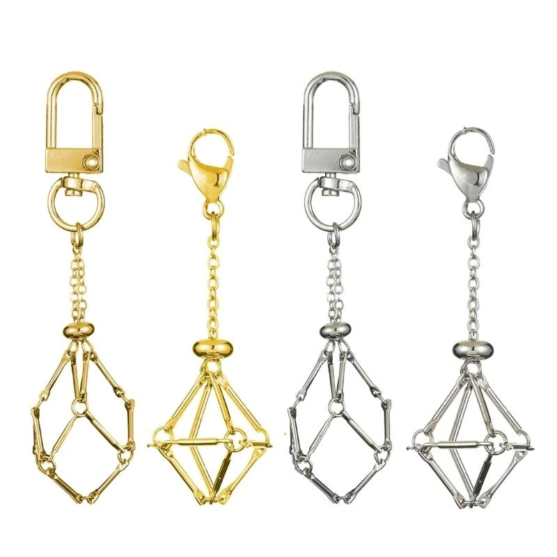 N5KE Lightweight Keychain with Shimmering Crystal Decoration Durable Dangles Pendant Keyrings Accessories Rings Ornament