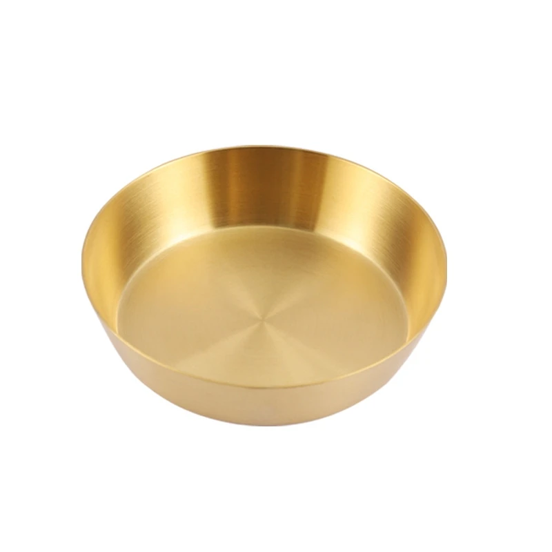 Plat épais monocouche en acier inoxydable 304, plat d'assaisonnement, plat froid, Barbecue pour collation, salade, apéritif