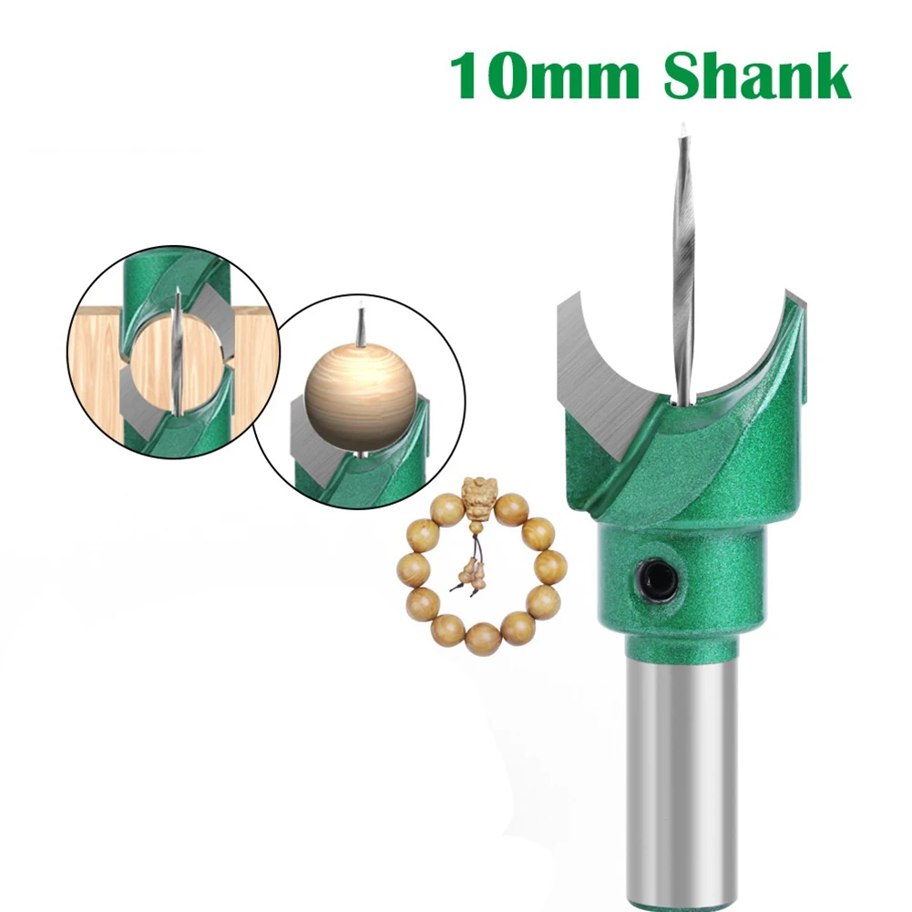 1pc Milling Cutter 6-30mm Cutting Carves 10mm Shank Mill Buddha Bead Drill Bit Carbide Jewelry Anti-rust Woodworking Tools Decor