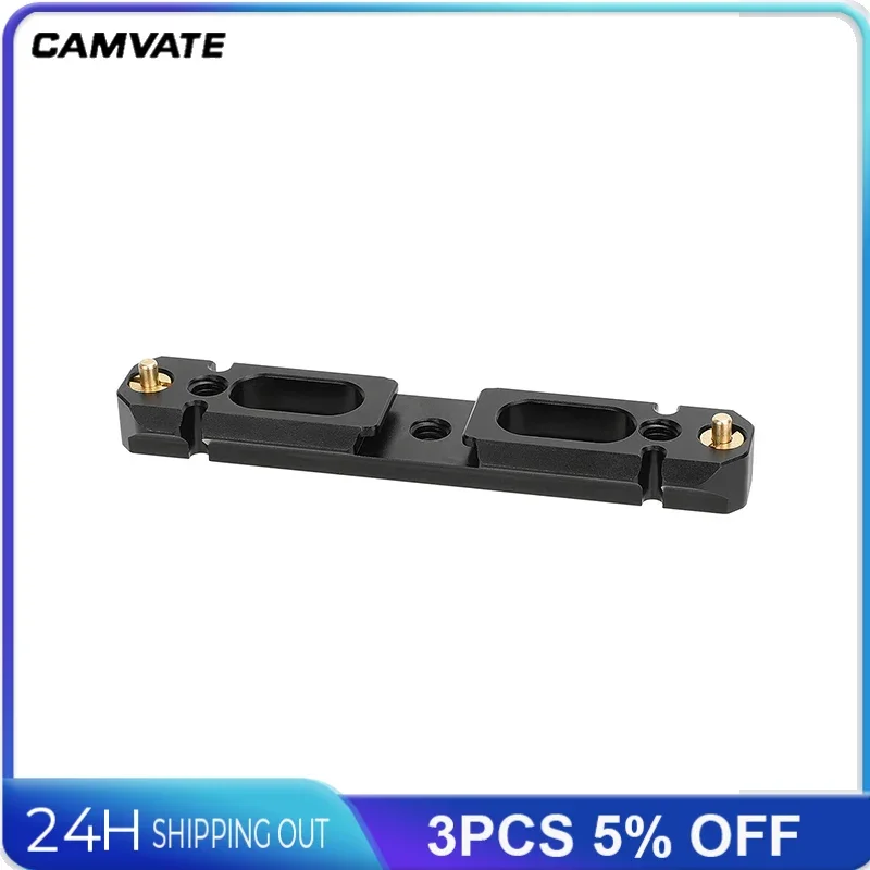 CAMVATE binario di sicurezza NATO a sgancio rapido da 3.9 "con scarpa fredda e supporto per filettatura da 1/4"-20 per accessori per gabbia per fotocamera maniglia luce a LED