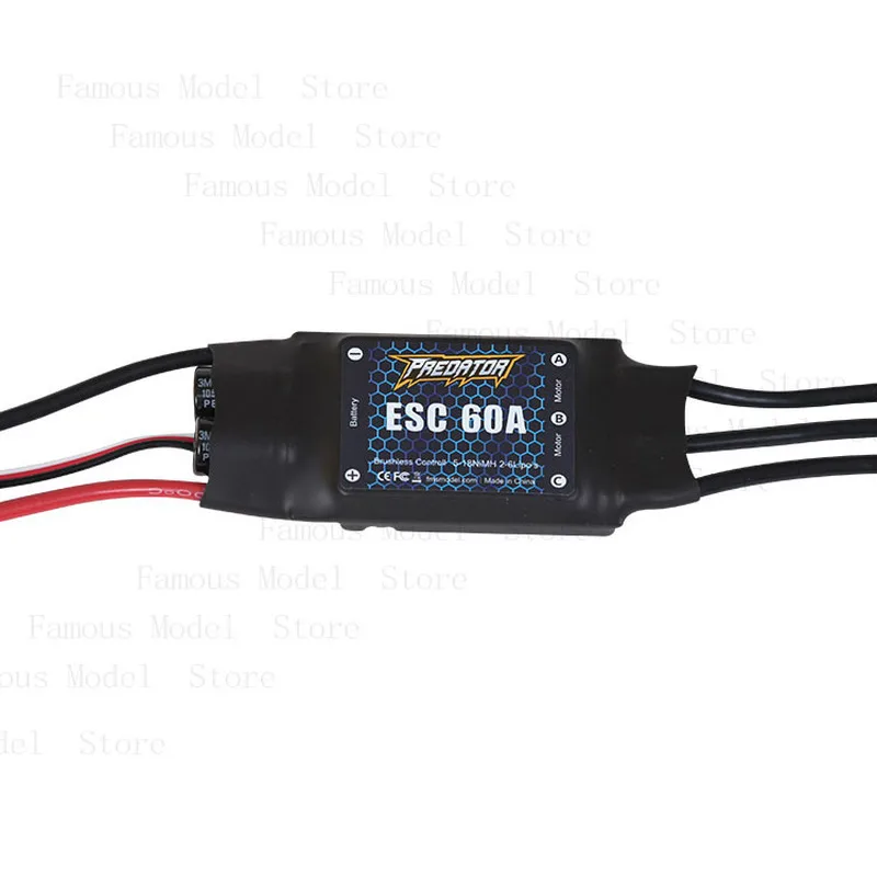 Predator 60A ESC TX60 3,5mm enchufe hembra ajuste eléctrico configuración lineal para Avión RC