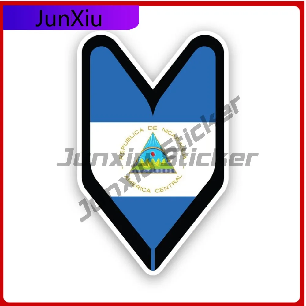 

Nicaraguan Driver Badge Sticker Creative Decals Safety Warning Car Sticker Vinyl Decal Waterproof Durable Sun Resistant For Car