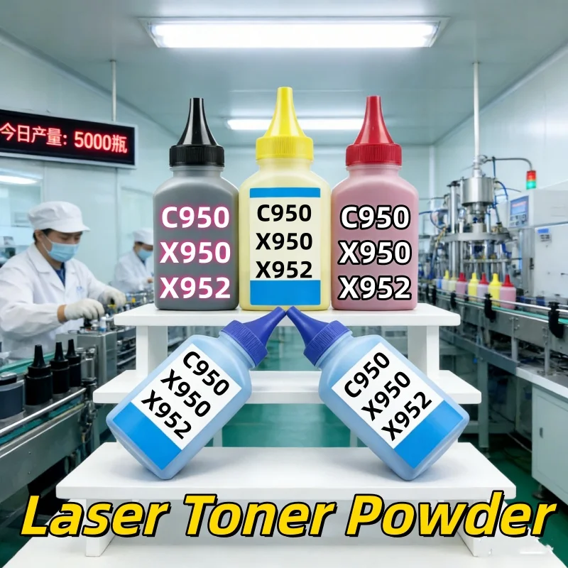 

GraceMate 4Color Toner Powder Refill Compatible for Lexmark C950 X950 X952 X954 C 950 952 954 Printer Cartridge