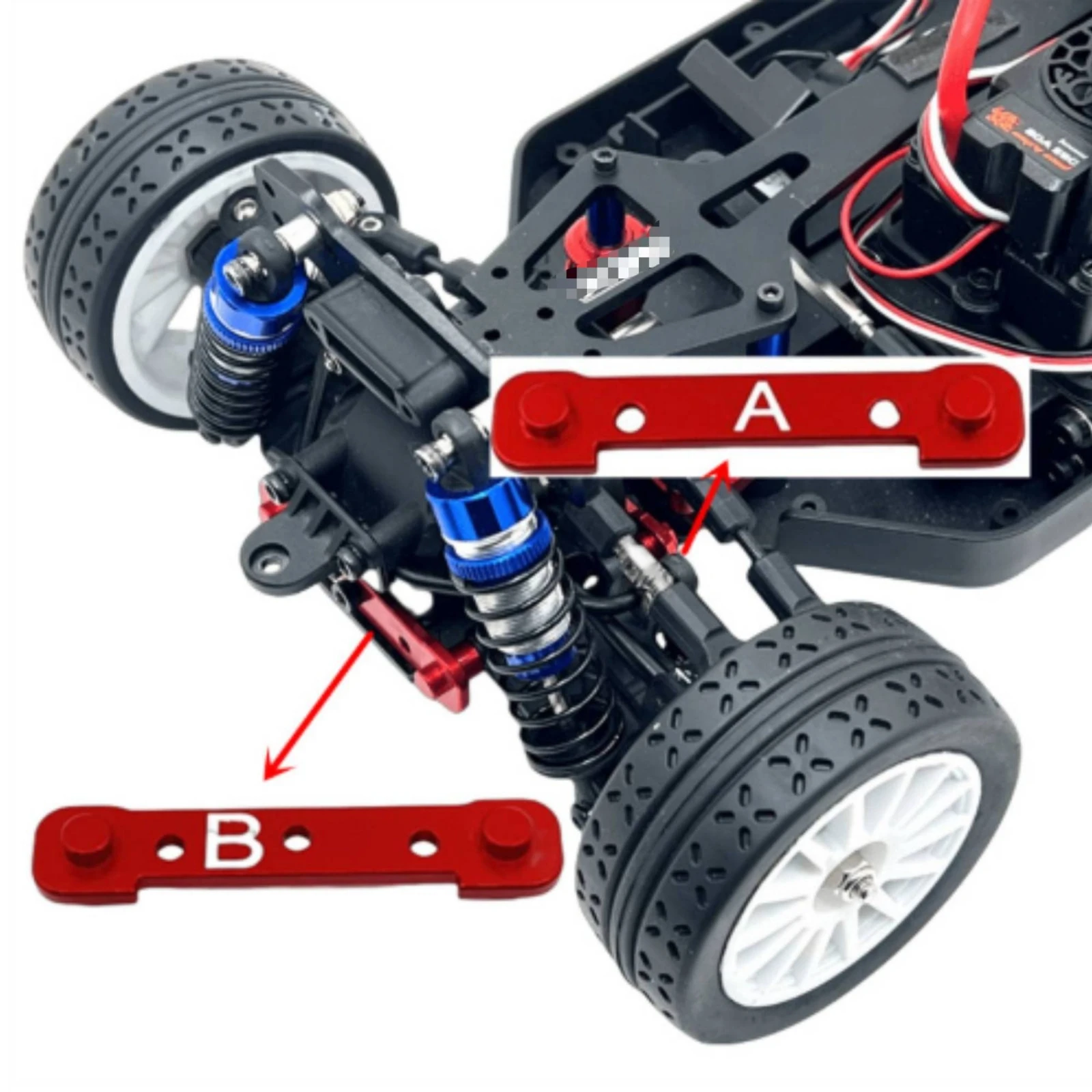 Aluminum Upgrade Kit High-Performance Linkage System Arms with Steering Cups RC Steering Cup Set Long-Lasting RC Car Replacement
