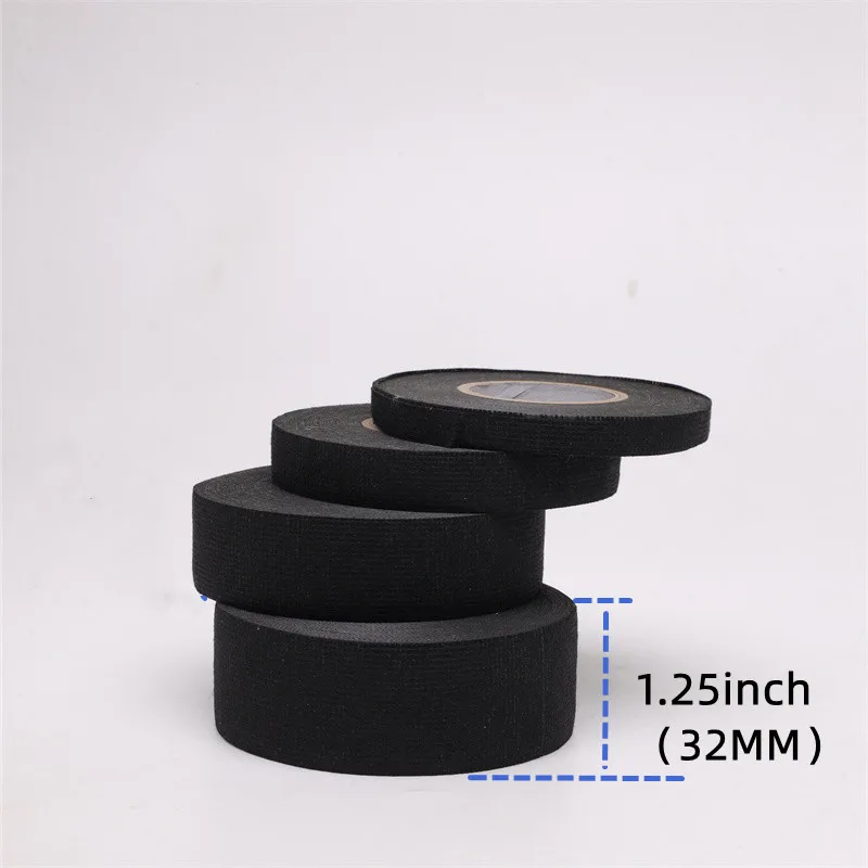 15 Meters Heat-resistant Flame Retardant Tape Coroplast Adhesive Cloth Tape For Car Cable Harness Wiring Loom Protection