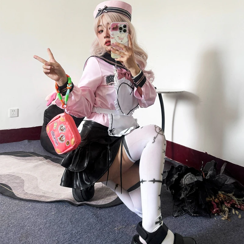 Japão role play lolita doce veludo kawaii meias femininas bonito meias brancas sobre o joelho anime cosplay para loli menina macia