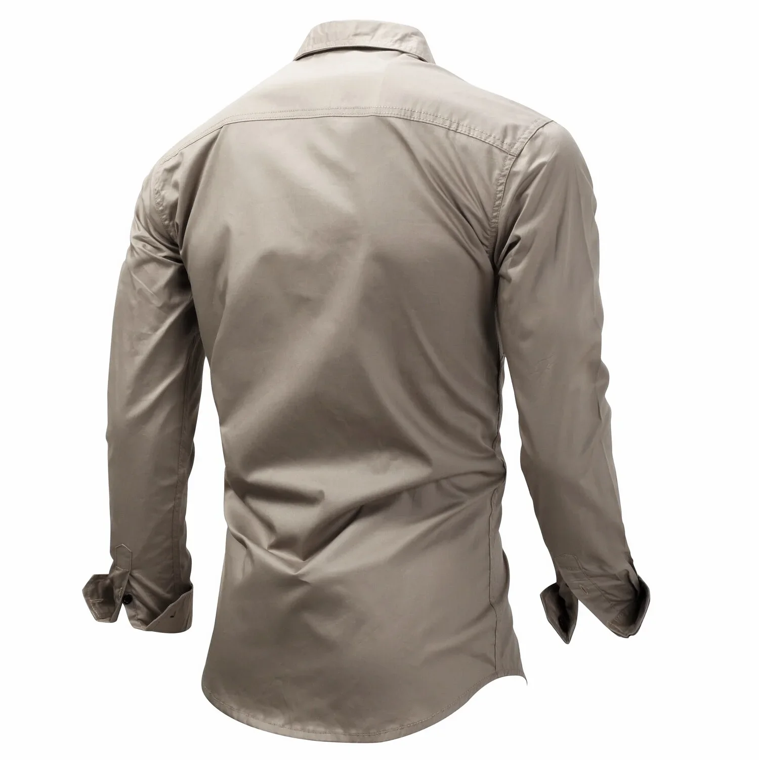 3XL Plus Size Mens Long Sleeve Lapel Cotton Casual Shirt  Fans Outdoor Hiking Sports Shirt Clothes Tops