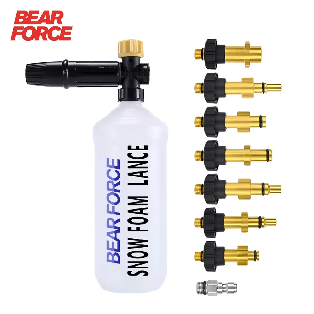 

Мойка высокого давления Регулируемая пенопластовая пушка Автомойка Снежная пена Ленс Пенообразователь мыла высокого давления Генератор пены Автомобильный очиститель пены Спрей