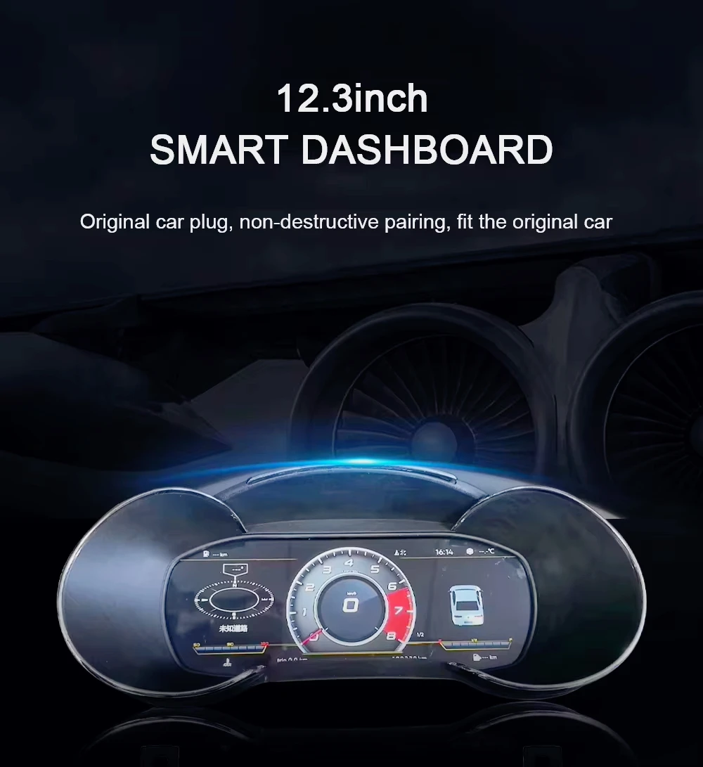 

suitable forNew Car LCD Digital Dashboard Panel Virtual Instrument Cluster LCD Speedometer for Audi A3 S3 2013-2020