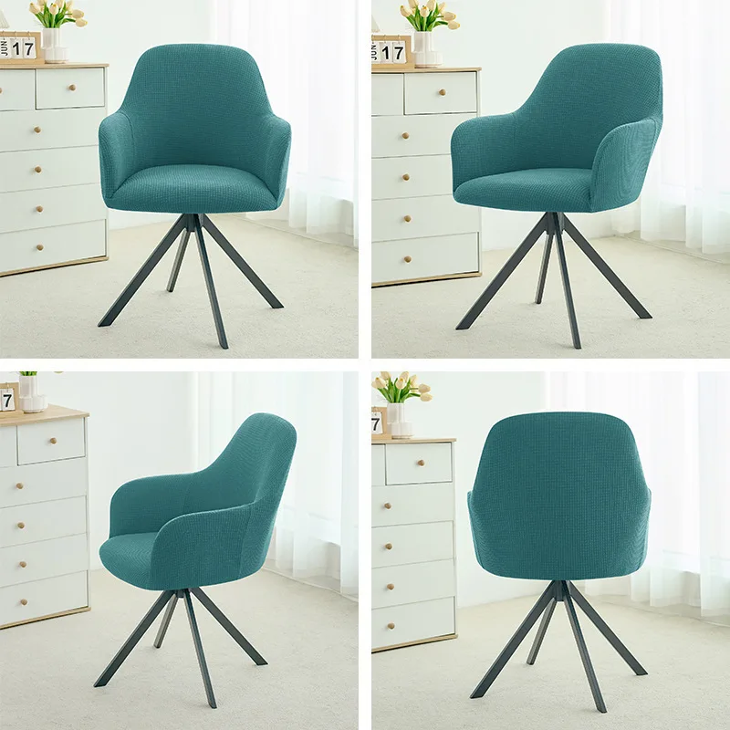 New Waffle Waterproof High Armchair Cover Soft Corn Velvet Stretch Slipcovers for Hotel Home Banquet Party Bar Solid Seat Covers