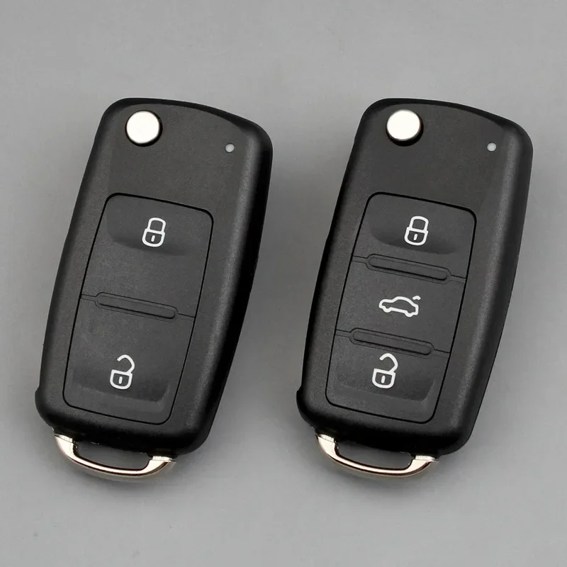 For VW Eos Golf GTI Passat Touareg Jetta Beetle Polo Up Tiguan Touran Touareg 5K0837202AD Remote Key Shell Case 2/3 Buttons