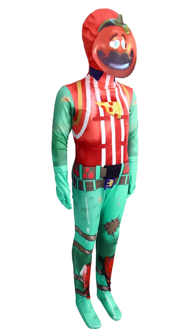 أزياء الهالوين لعام 2025 ، أزياء كوسبلاي فهد دي طماطم ، مجموعة الطماطم transfrontalière ، زي دي مشهد سور سين دي الهالوين