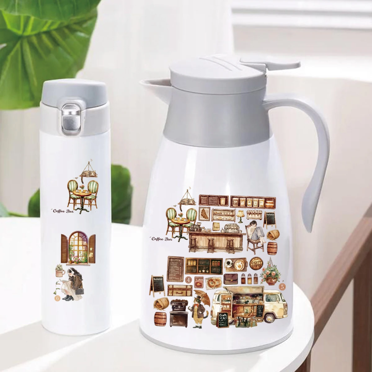 Etori Life67 мм * 2 м кофе послеобеденный чай ПЭТ лента наклейка для ноутбука чемодан чехлы для телефонов Diy Декор сумки наклейки граффити