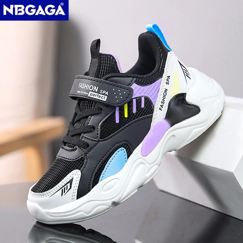 Kids Casual Girl Shoes Non-slip Comfortable Kids Running Shoes Outdoor Student\'s Boys Sport Walking Footwear Size 28-39