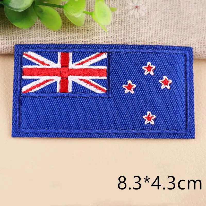 Flag Patch Iron on Flag Patches on Clothes Badge Stripe Stickers on Clothes Embroidered Patches for The Clothing Appliques DIY G