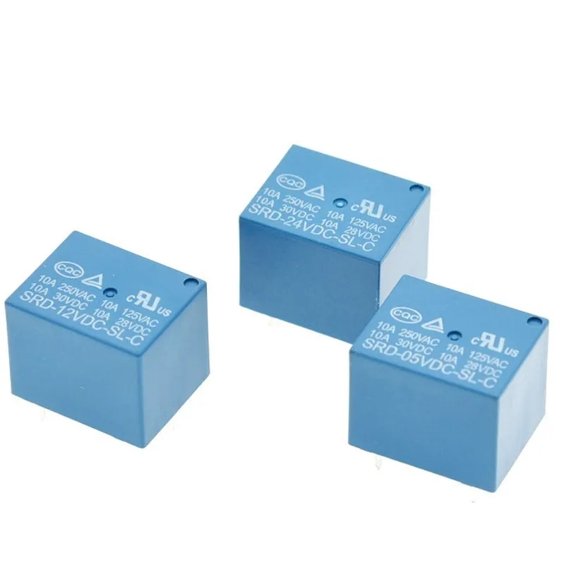 5PCS Relais SRD-05VDC-SL-C SRD-03 05 06 09 12 24 12VDC-SL-C 5PINS 3V 5V 9V 6V 24V 12V Hohe-qualität 10A 250VAC 5 pin – Detail 1