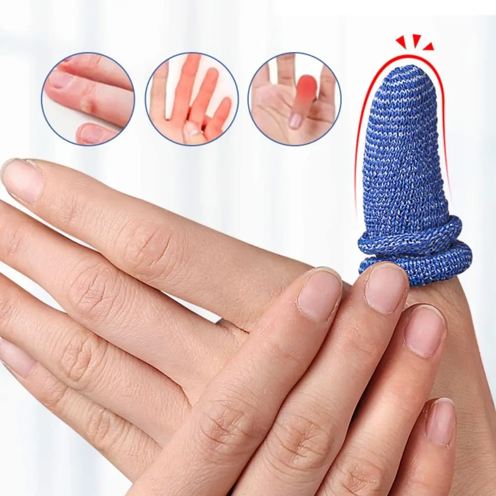 10pcs Soft Finger Bandage Cotton Elastic Finger Protector Breathable Multicolored Finger Tubular Bandage Unisex