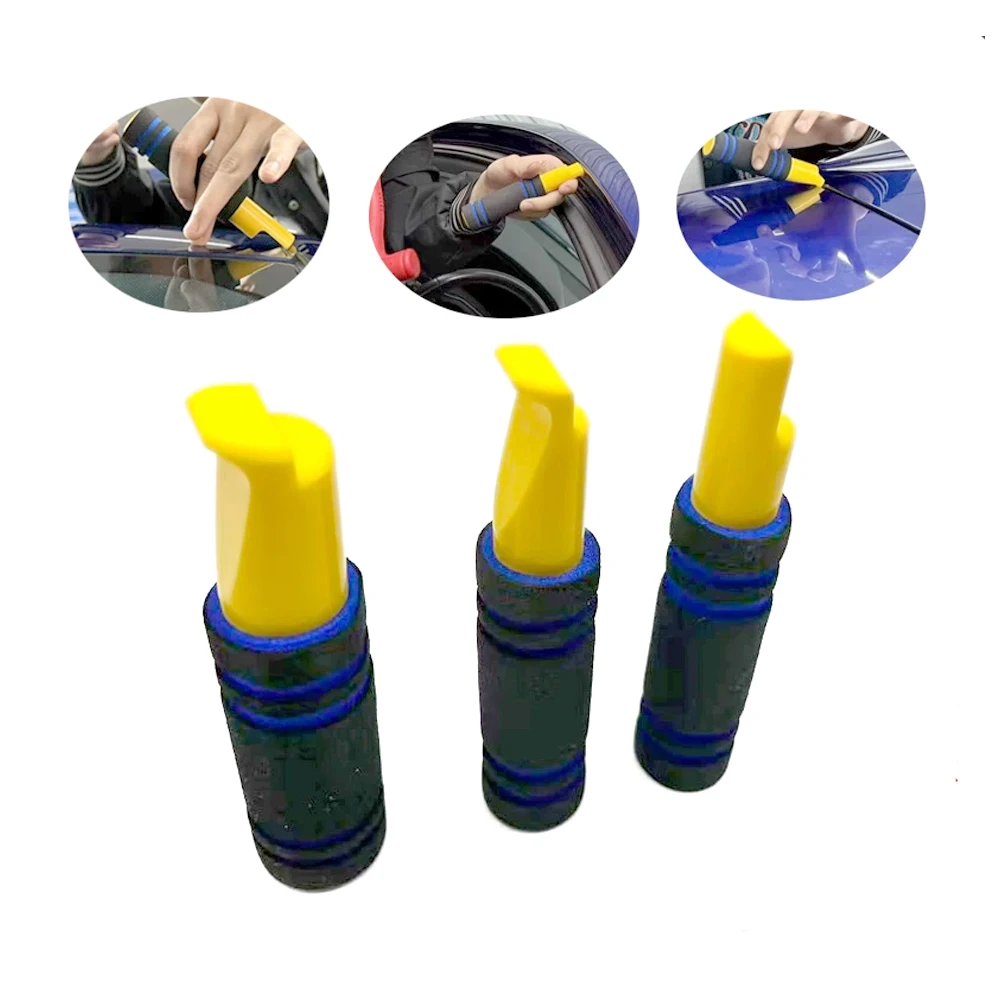 PDR Dent Repair Punch Kit Car Body ABC Pillar Rocker Panel Dent Fix Tools 3pcs 6