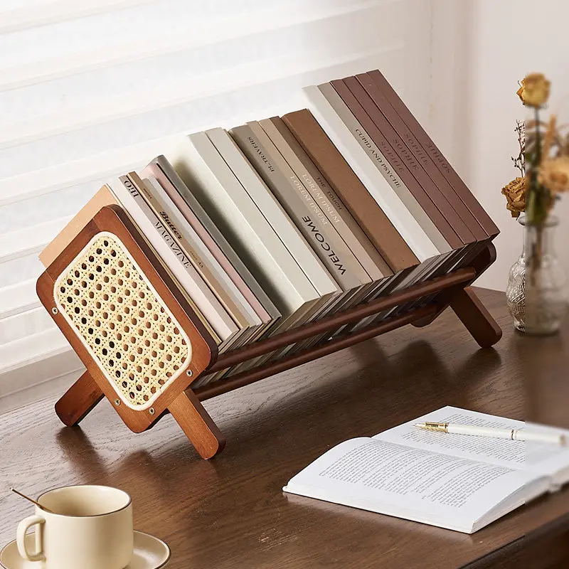 

Simple bookshelf bedside small desktop office shelf student children bedside bay window table storage rack