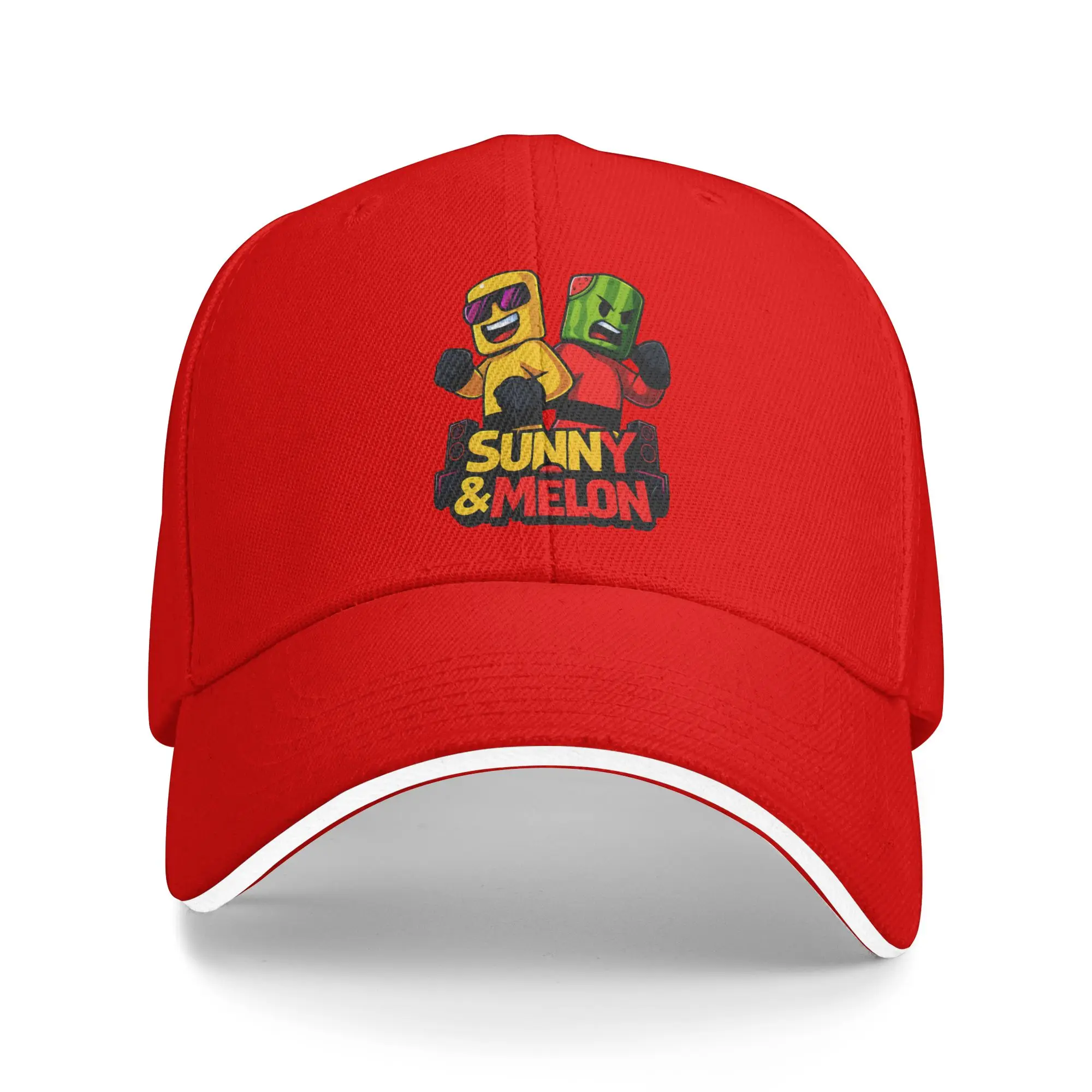 Spring Sunny And Melon Fist Pose With Speakers Cartoon Art Baseball Cap Outdoor Sports Sun Hip Hop Hats Men Women Snapback Cap