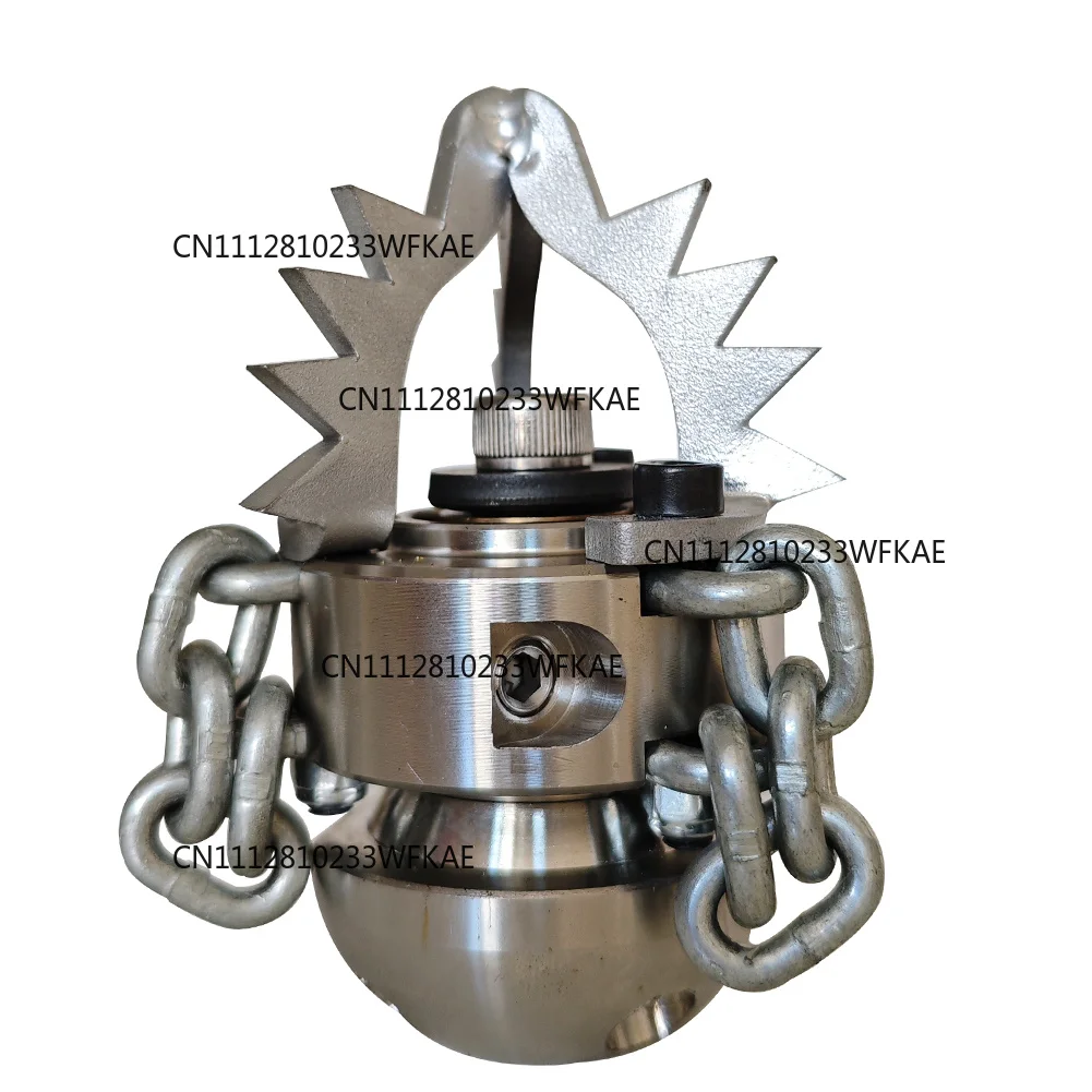 High pressure rotating nozzle Pipeline dredging machine nozzle Sewage sludge cleaning nozzle 3/8 1/2 M22 40L/min 70L/min