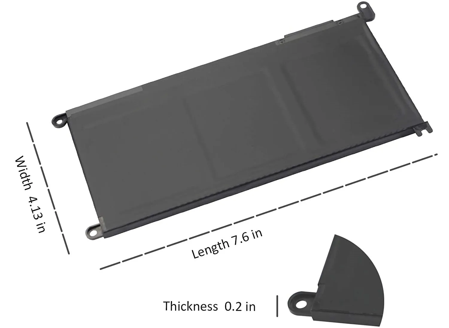 100% แบตเตอรี่ WDX0R ใหม่สำหรับ Dell Inspiron 13 5000 5368 5378 7368 7378 14 7000 7560 7460 5468 15 7560 5538 5567 5568 P61F wdxor