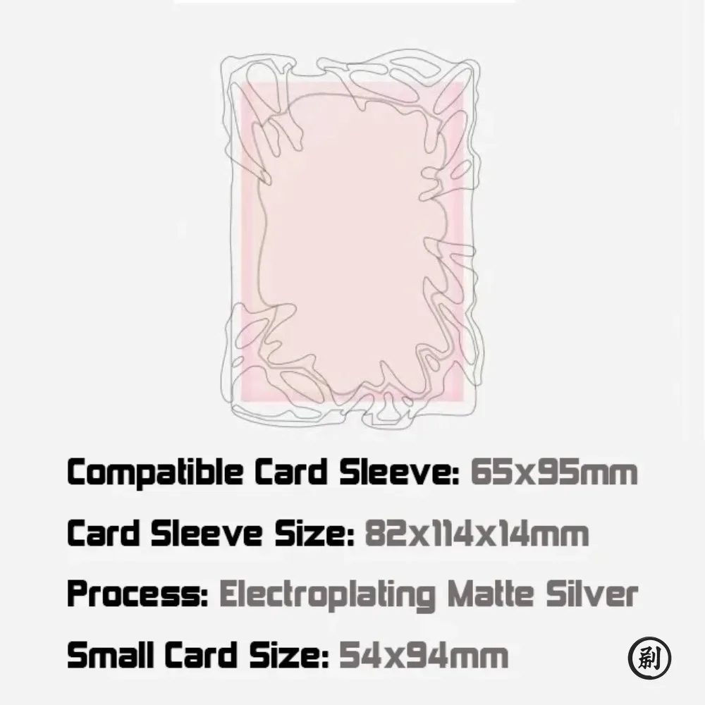 Silver Metallic Style Shaped Photo Card Holder Kpop Electroplated Special-shaped Card Sleeve
