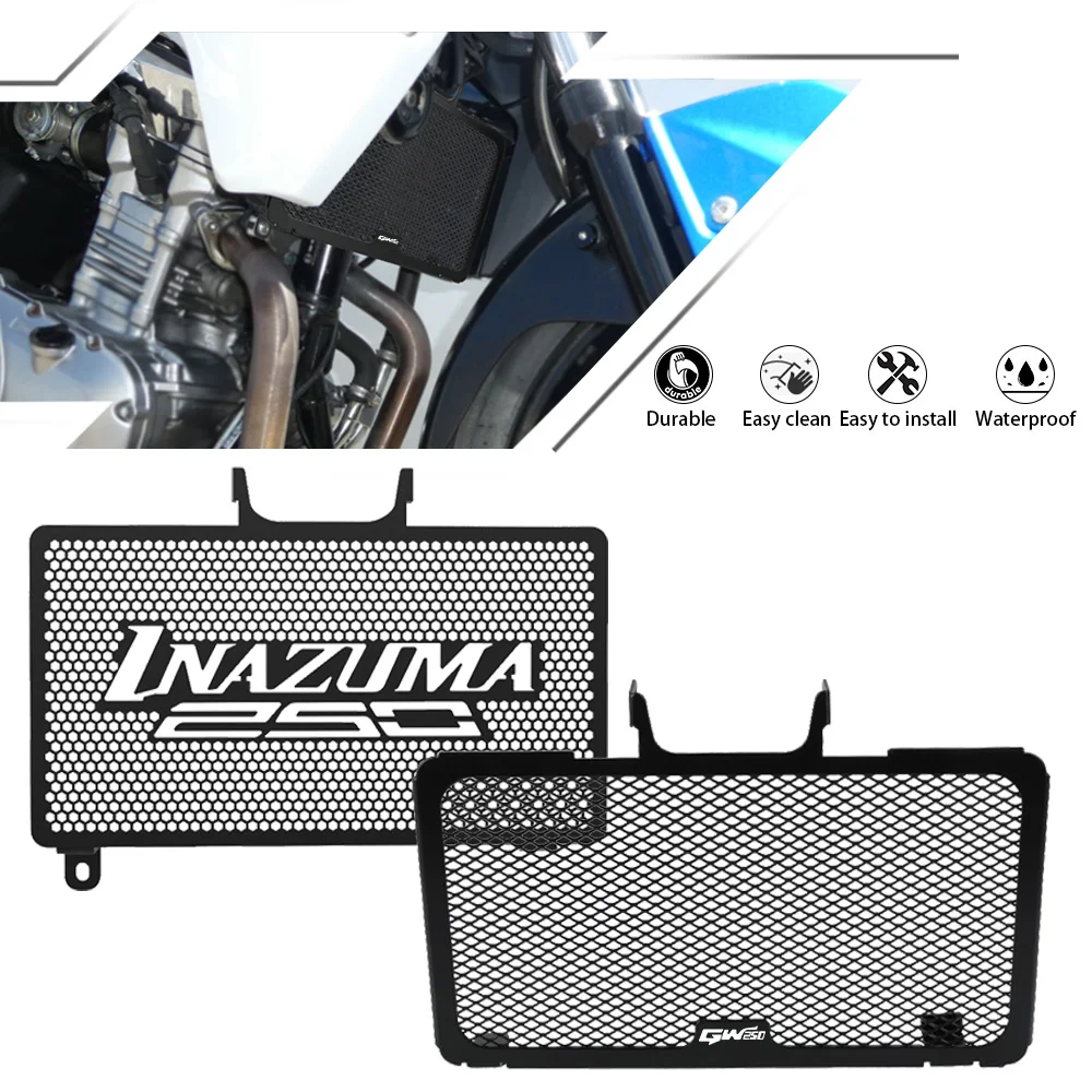 

FOR Suzuki GW250 Inazuma 250 GSR250 GW 250 GSR 250 Motorcycle Radiator Guard Cover Fuel Tank Protecion Grill 2013-2017 2016 2015