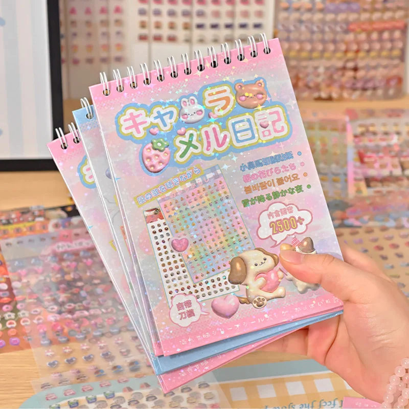 

Mr. Paper 18pcs Full Marks Sweetness Sticker Book, Cute Cartoon Guca Material, Die-Cut Journal Decor, Creative Collage Supplies