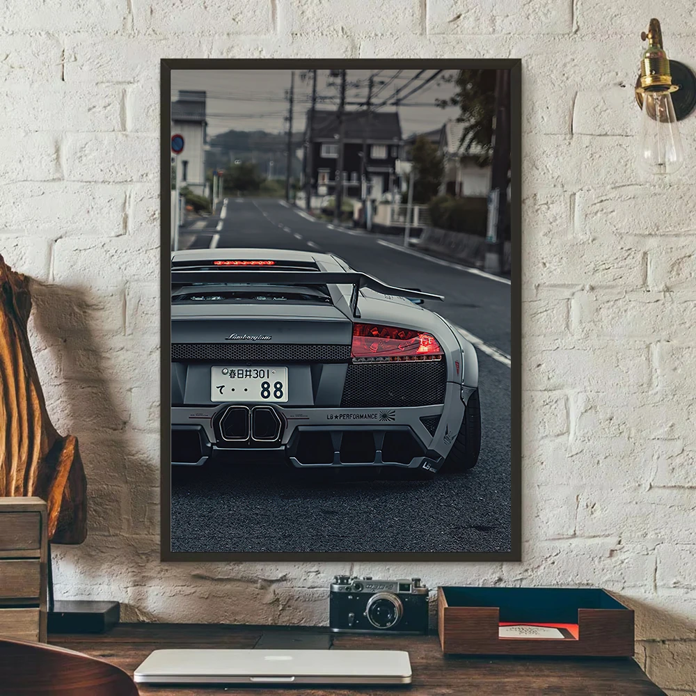 Luxury Classic Supercar Poster Sports Cars Picture Canvas Painting Wall Art Home Decor Print for Living Room Gift Mural Cuadros view 5