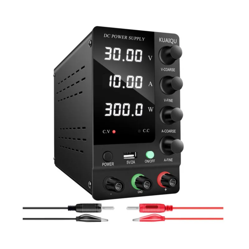 SPSC3010 Adjustable DC Power Supply 30V 10A 300W Voltage Regulator ON/OFF Preset Current Large Screen With Power 4-digit Display