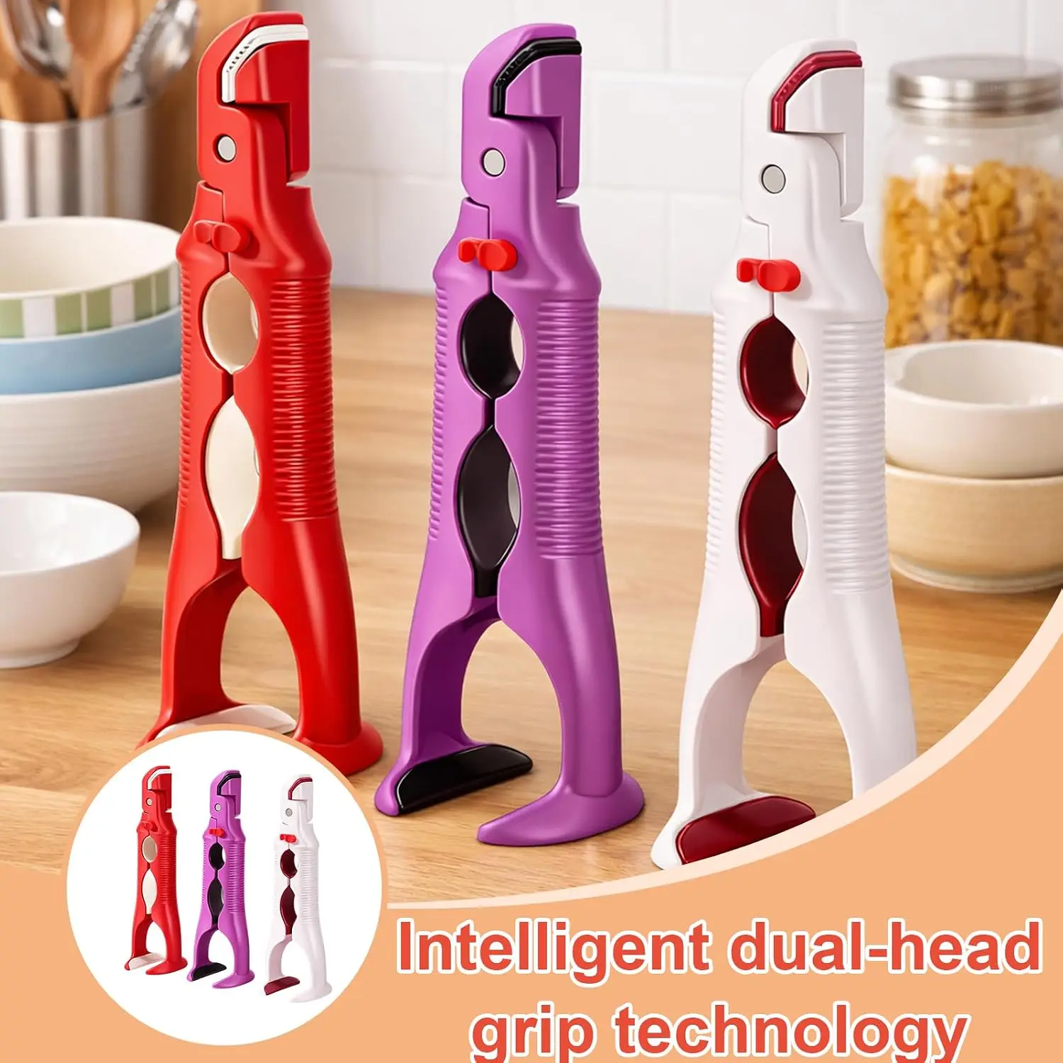 25/5000 Anti-scald plate clamp, with anti-scald bowl holder clip, heat-resistant plate clamp and built-in can opener view 3