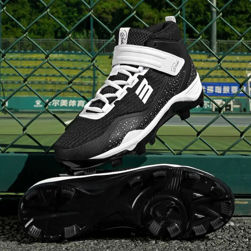 Professional Training Baseball Shoes Wear-resistant non-slip softball shoes men's and women's high-top warm sports shoes