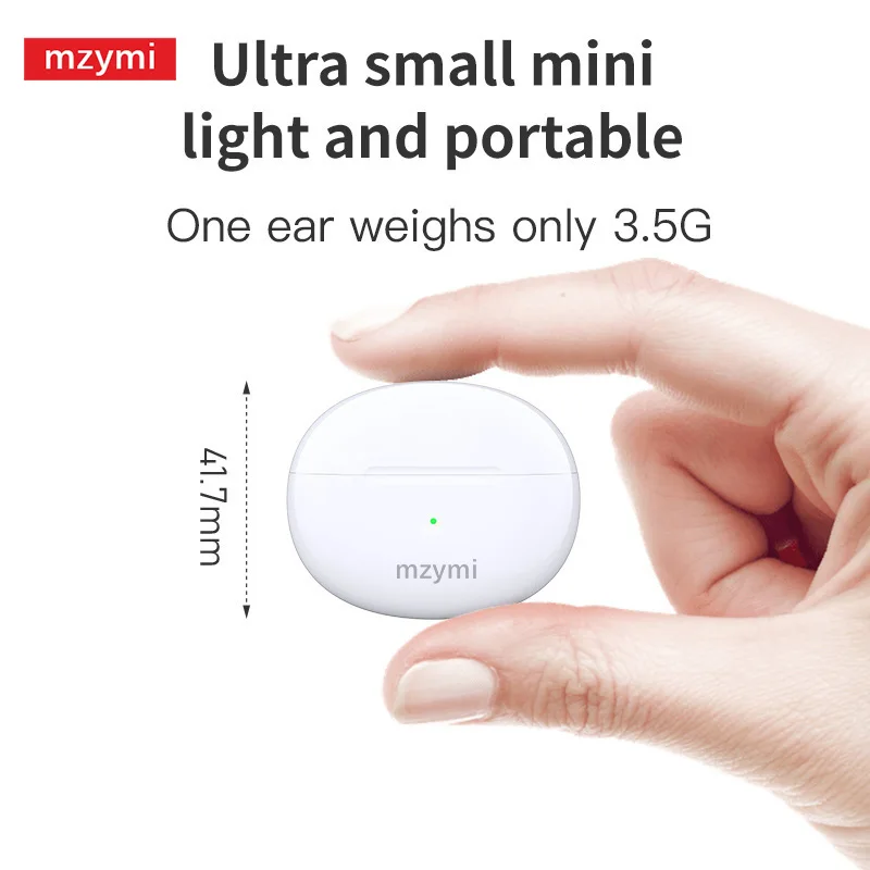 سماعة رأس MZYMI Pro S داخل الأذن سماعة أذن بلوتوث لاسلكية تعمل باللمس مقاومة للماء للحد من الضوضاء لهاتف Xiaomi Android IOS