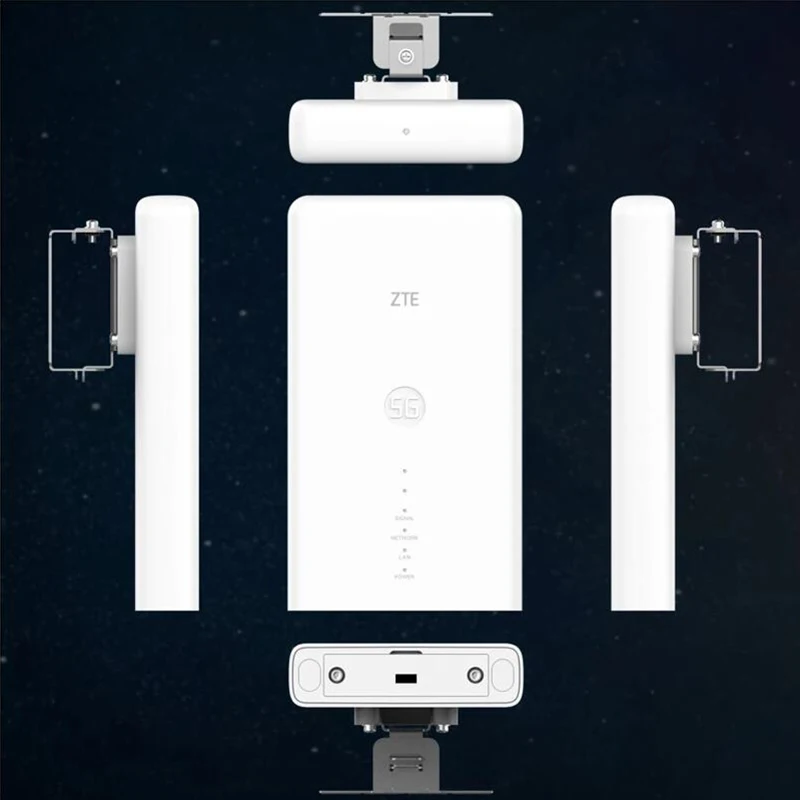 ZTE MC7010 Router 5G 4G LTE, Repeater WiFi luar ruangan portabel NSA + SA Qualcomm SDX55M penguat sinyal perpanjangan jaringan