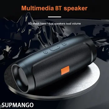 Portable Subwoofer BT Speaker Outdoor Stereo Surround Speaker Wireless Speaker Supports FM Radio TF Card