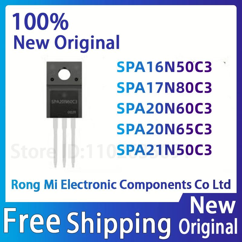 5pcs 20N65C3 SPA20N60C3 TO-220F 20N60C3 SPA20N60 SPA16N50C3 16N50C3 SPA17N80C3 17N80C3 SPA20N65C3 SPA21N50C3 21N50C3