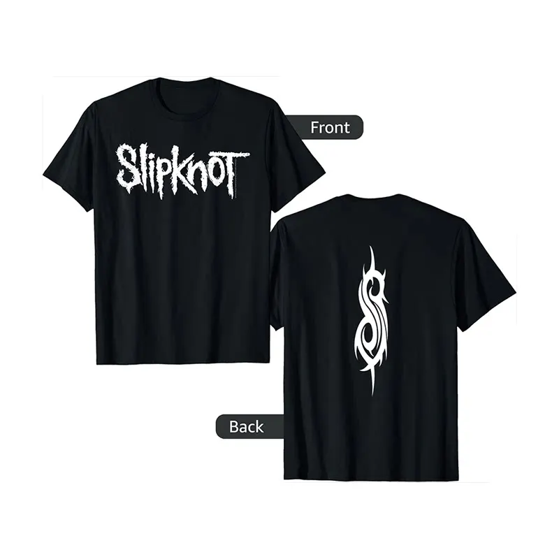 Slipknot Punk Rock Band T-Shirt Baumwolle Grafik-Shirt Herren Damen Sommer Streetwear Top – Detail 3