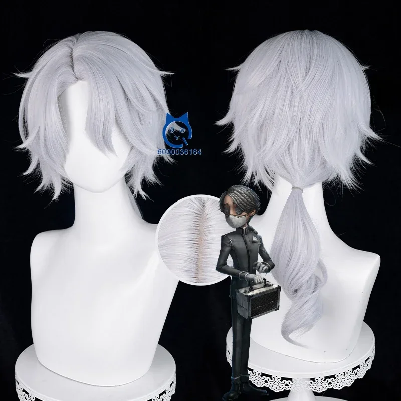 Game IdentityV Embalmer Aesop Carl Role Play Wig Heat Resistant Synthetic Hair Halloween Party Comic Con Performance Costume Wig