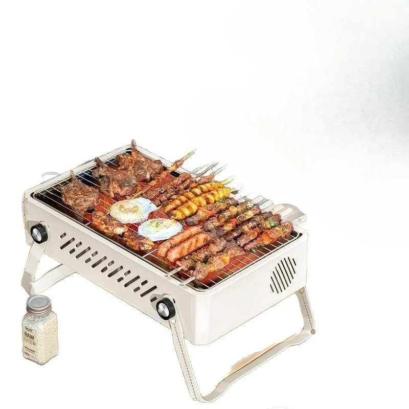 

Barbecue stove, outdoor camping picnic charcoal grill folding portable grill