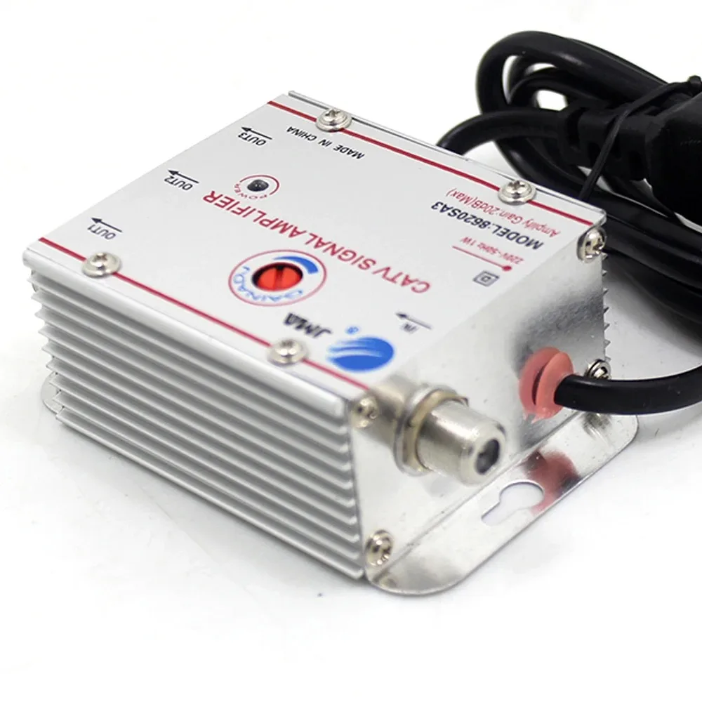 DTMB Terrestrial Wave Digital TV Signal Amplifier TV Equipment Signal Booster One Input Two Output Gain 20DB 8620SA2