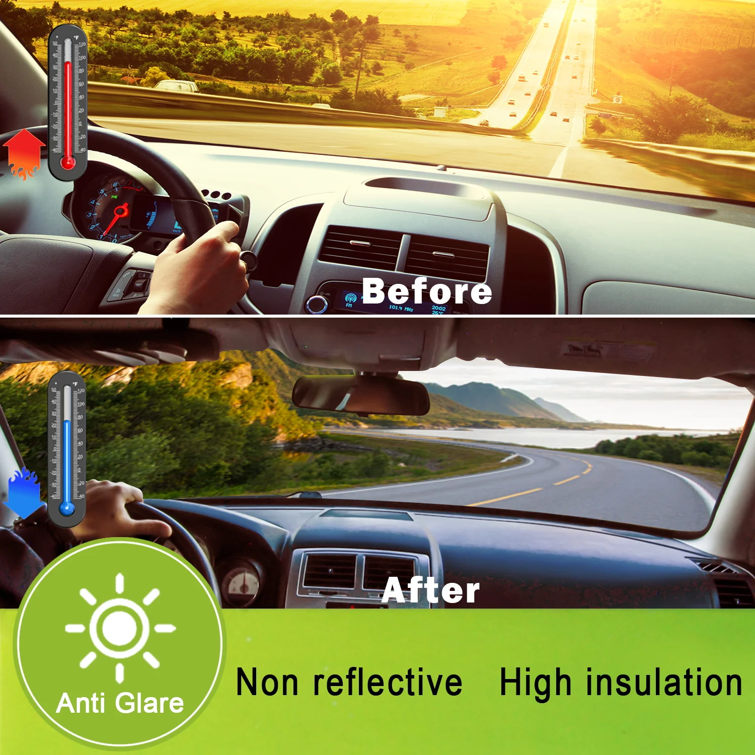 Film Kaca Mobil Nano Keramik Solar M99 50% VLT Hitam Ukuran Kustom dan Anti Kabut 2 Mil