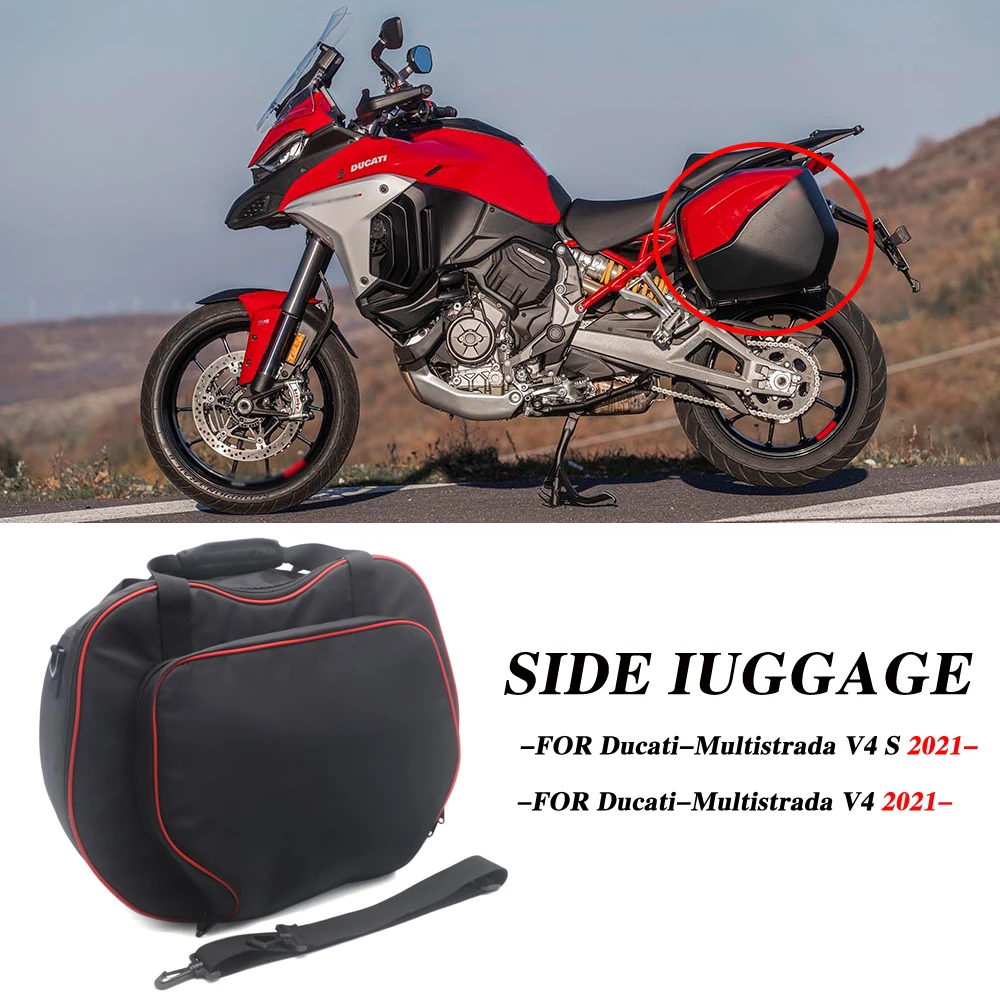 

2021 New Motorcycle Expandable Black Red Pannier Liners Bags Inner Bags For DUCATI MULTISTRADA V4 S 2021