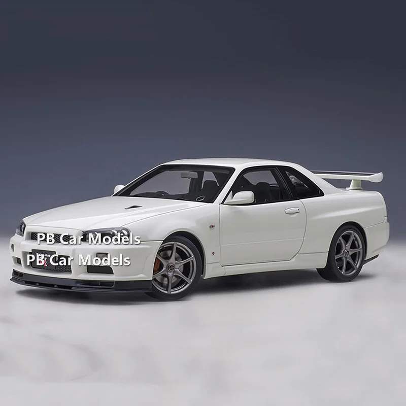 Autoart 1:18 Skyline Nissan Skyline GT R34 V-Spec Model toys for boys