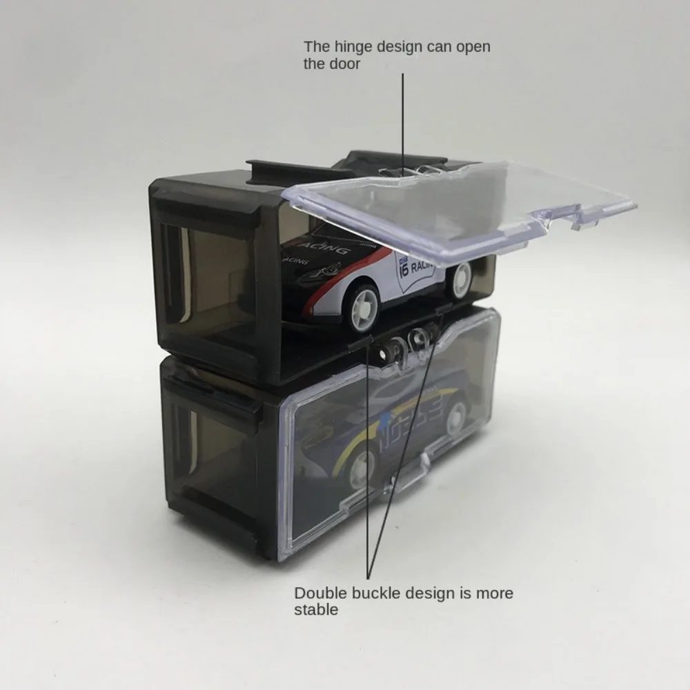 Durable ABS Display Box 1/64 Diecast Model Car With Handle Toy Display Without Car Storage Box Model