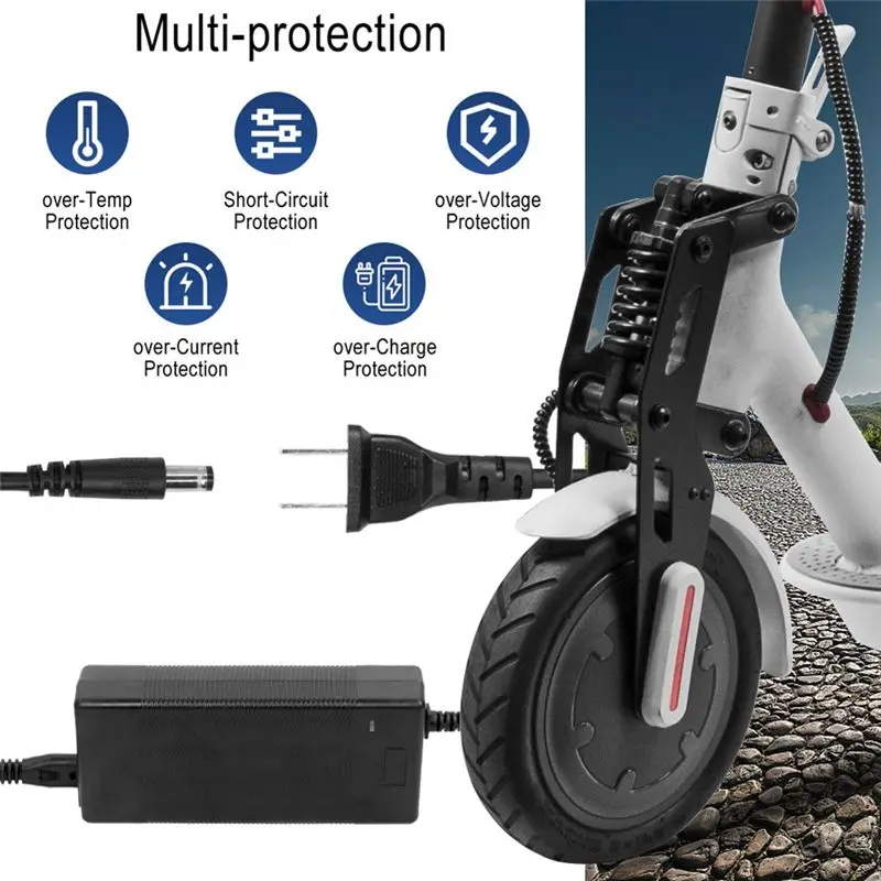 Leading-Electric Scooter With Adapter Cable, Universal Electric Scooter US Plug