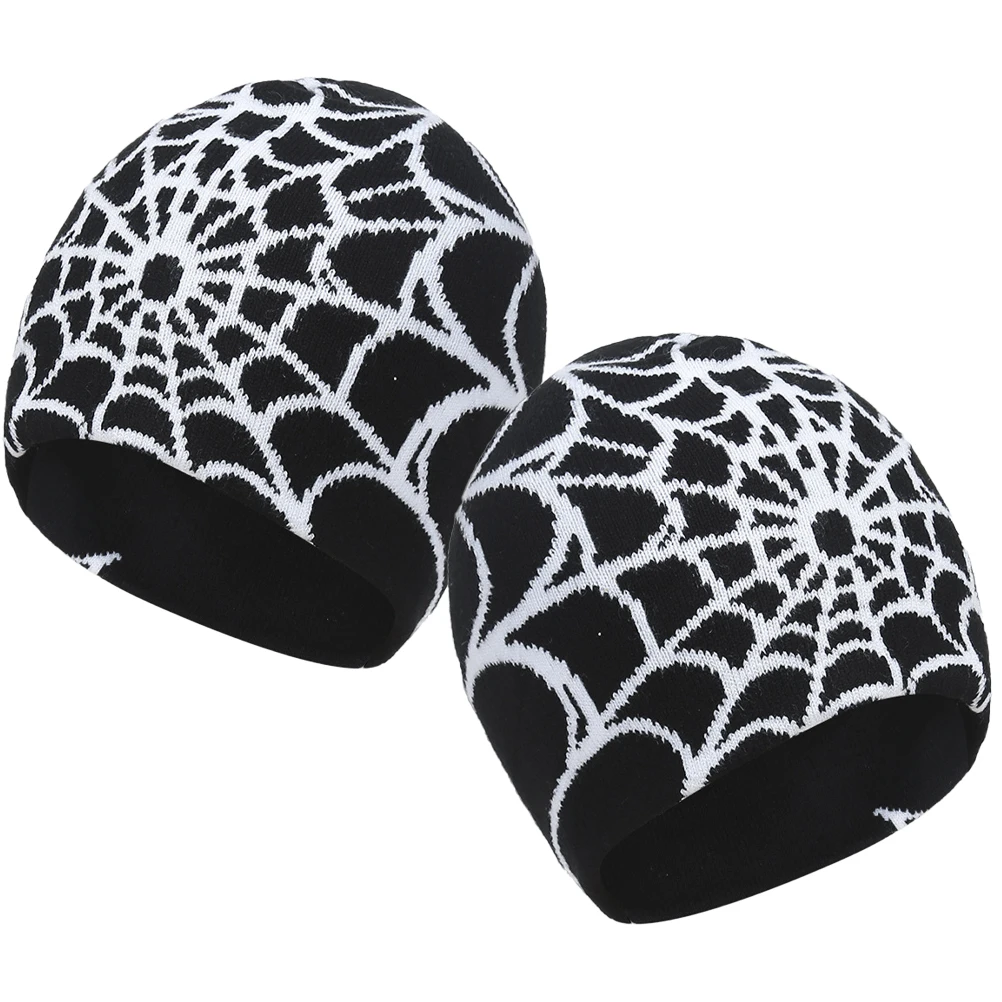 

2 Pcs Knitted Hat Hats for Women Outdoor Warm Acrylic Woolen Cap Women's and Beanie