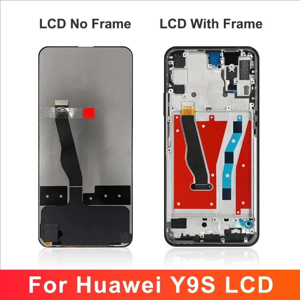 New High Quality Display For Huawei Y9S Y9 s / P Smart Pro 2019 LCD Touch Screen With Frame Digitizer with frame Display module